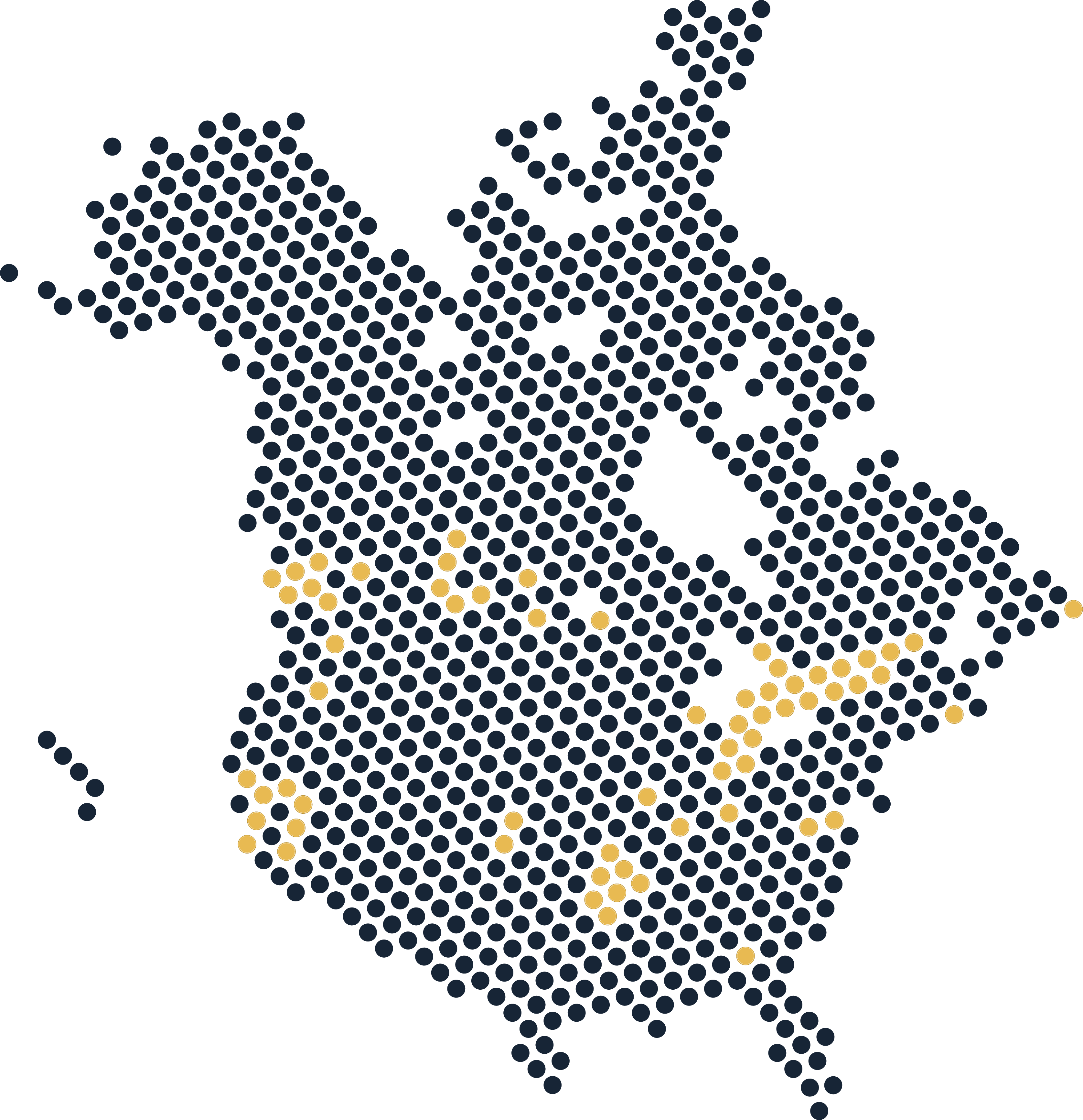 North American Map_Navy